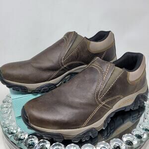 Merrell Kangaroo Mens Slip-on Hiking Shoes Outdoors Trail Leather Sneakers sz 12